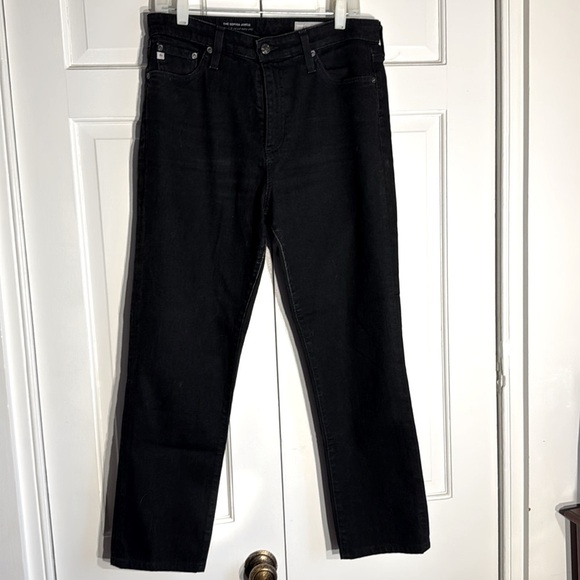 AG 5 Pocket Black Sophia Ankle Style Crop Jeans NWT - Picture 2 of 11